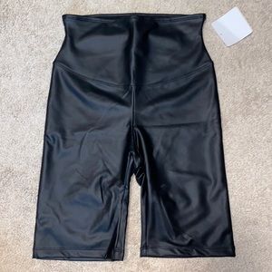 Yummie Faux Leather Bike Shorts